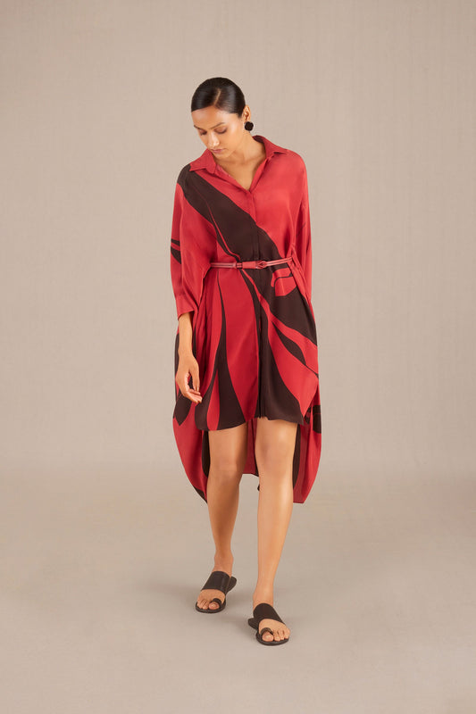 Humayra Shirt Dress - Redwood 