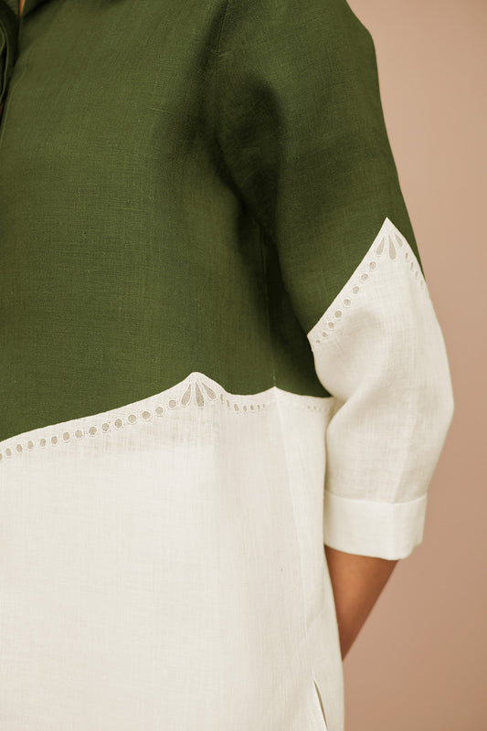 Linen Zelda Shirt – Green