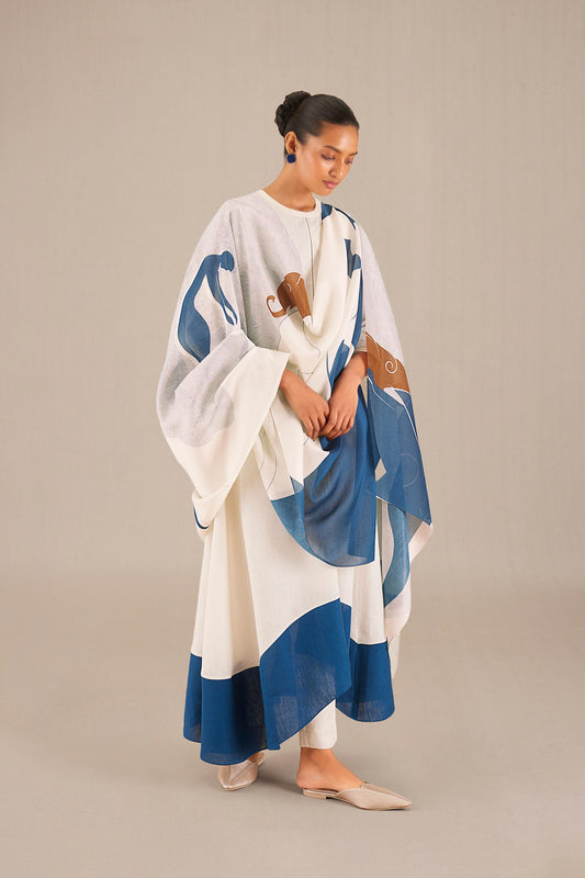 Linen Sofia Kurta Set – Ivory
