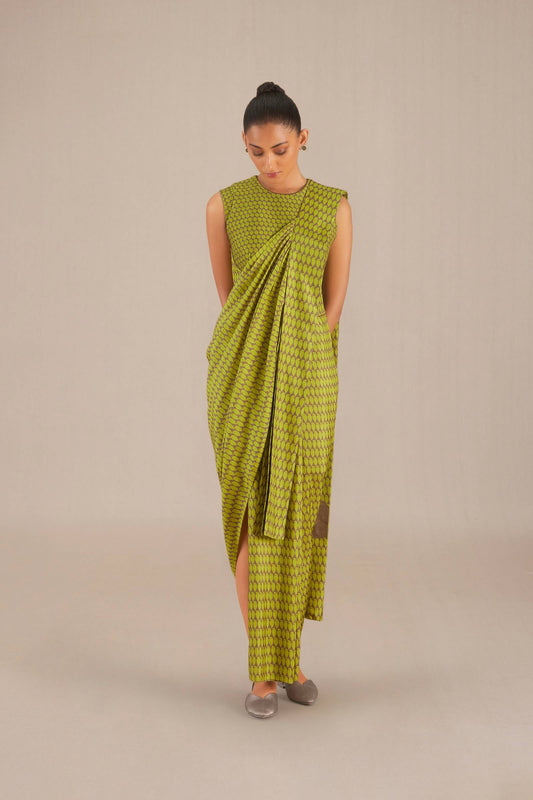 Silk Ainaz Saree – Green