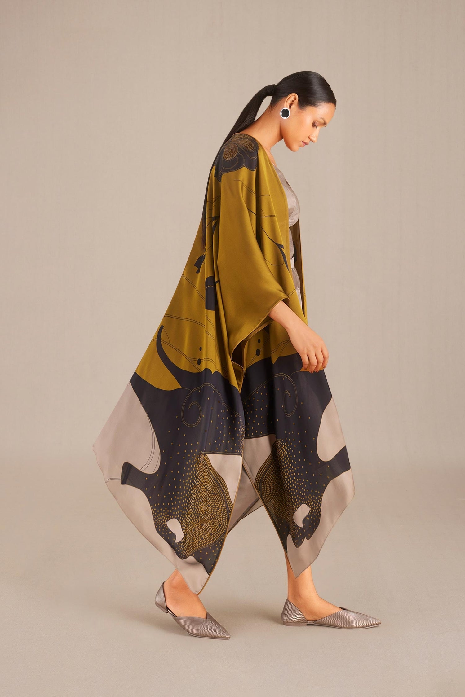 Asfa Cape Set - Camel 