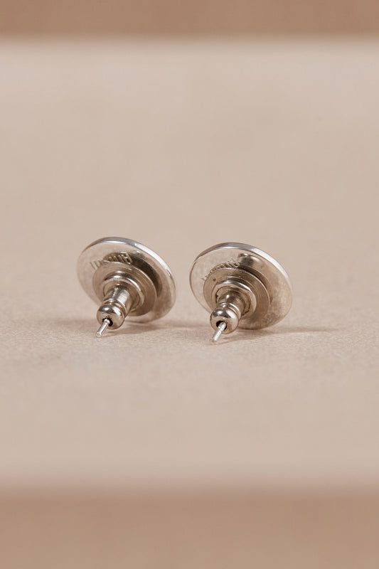 Enamel Lana Studs – Black