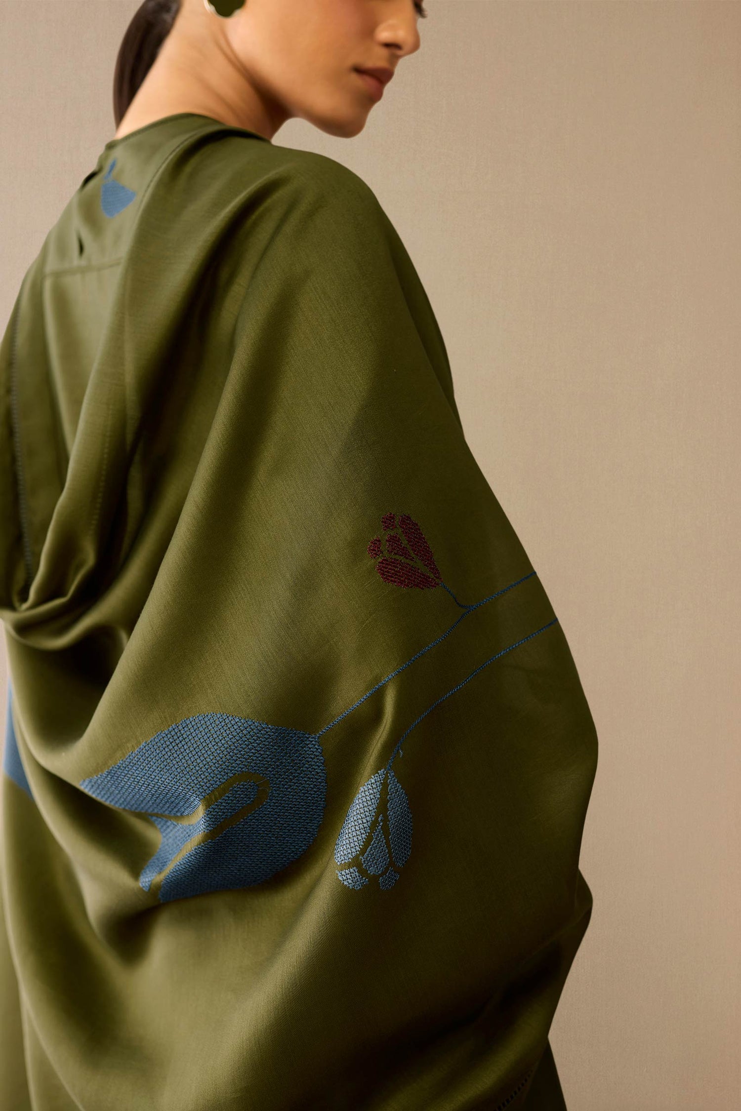  Chanderi Samreen Kurta Set – Green