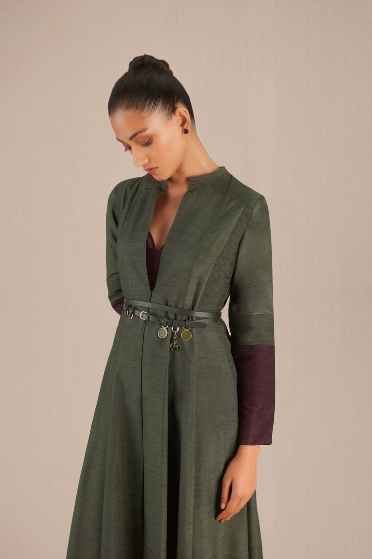 Zahra Jacket Set - Olive