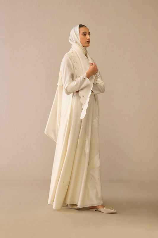 Silk Sultana Scarf – Ivory