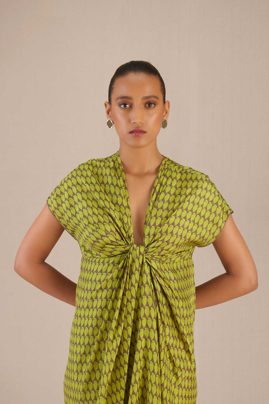 Silk Diah Dress – Green