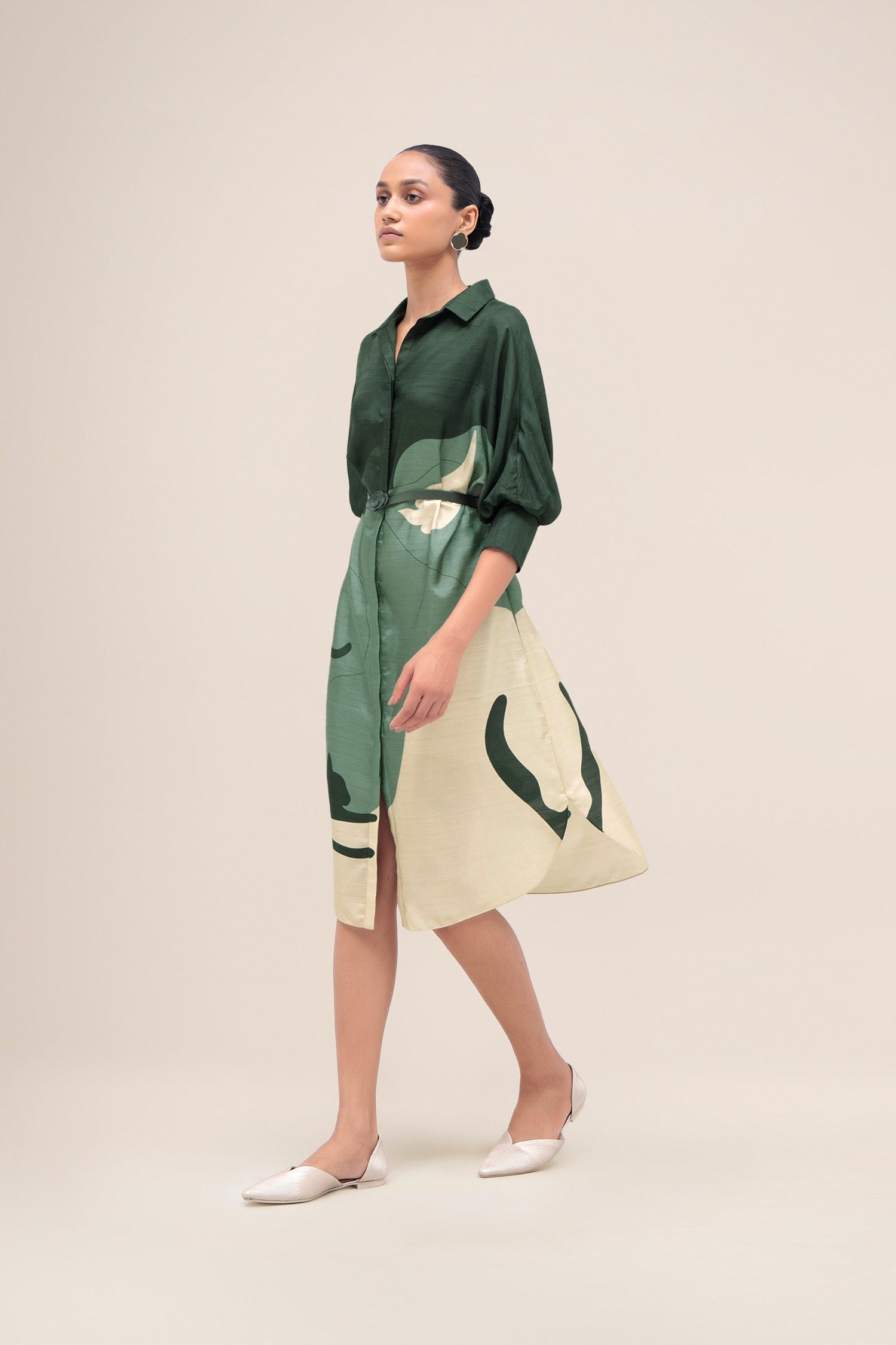  Silk Lina Dress – Green