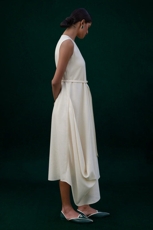 Wool Arzu Dress – Ivory