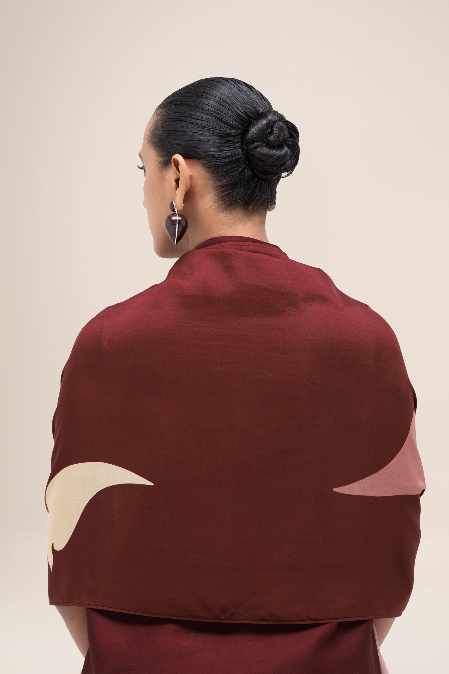  Silk Nazr Scarf – Red