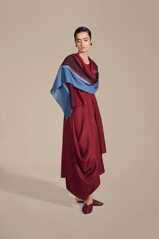 Wool Zina Scarf – Red