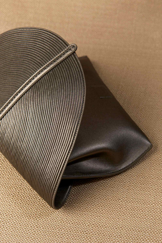 Faux Leather Myah Mini Clutch – Metallics