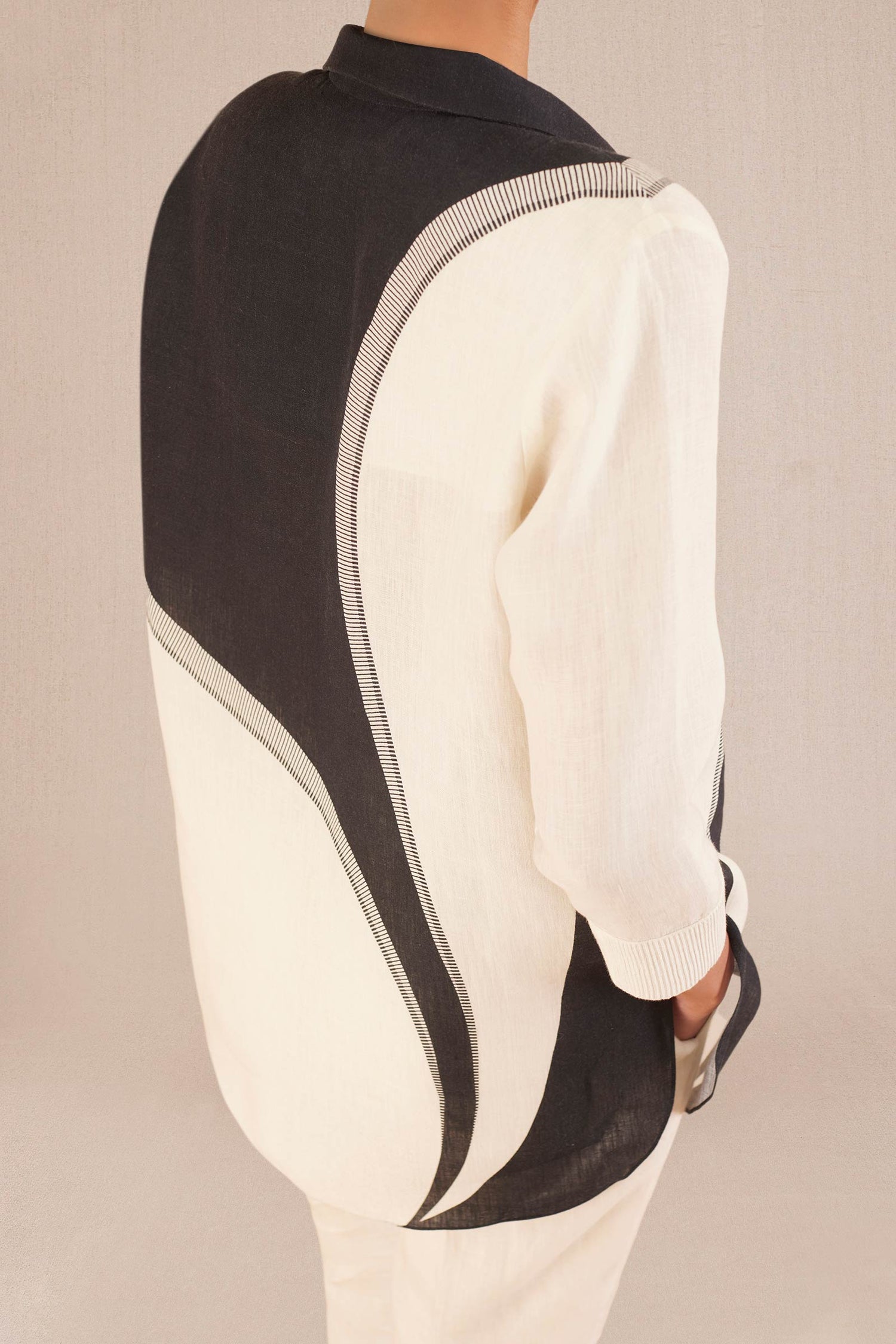  Linen Iqra Shirt – Ivory