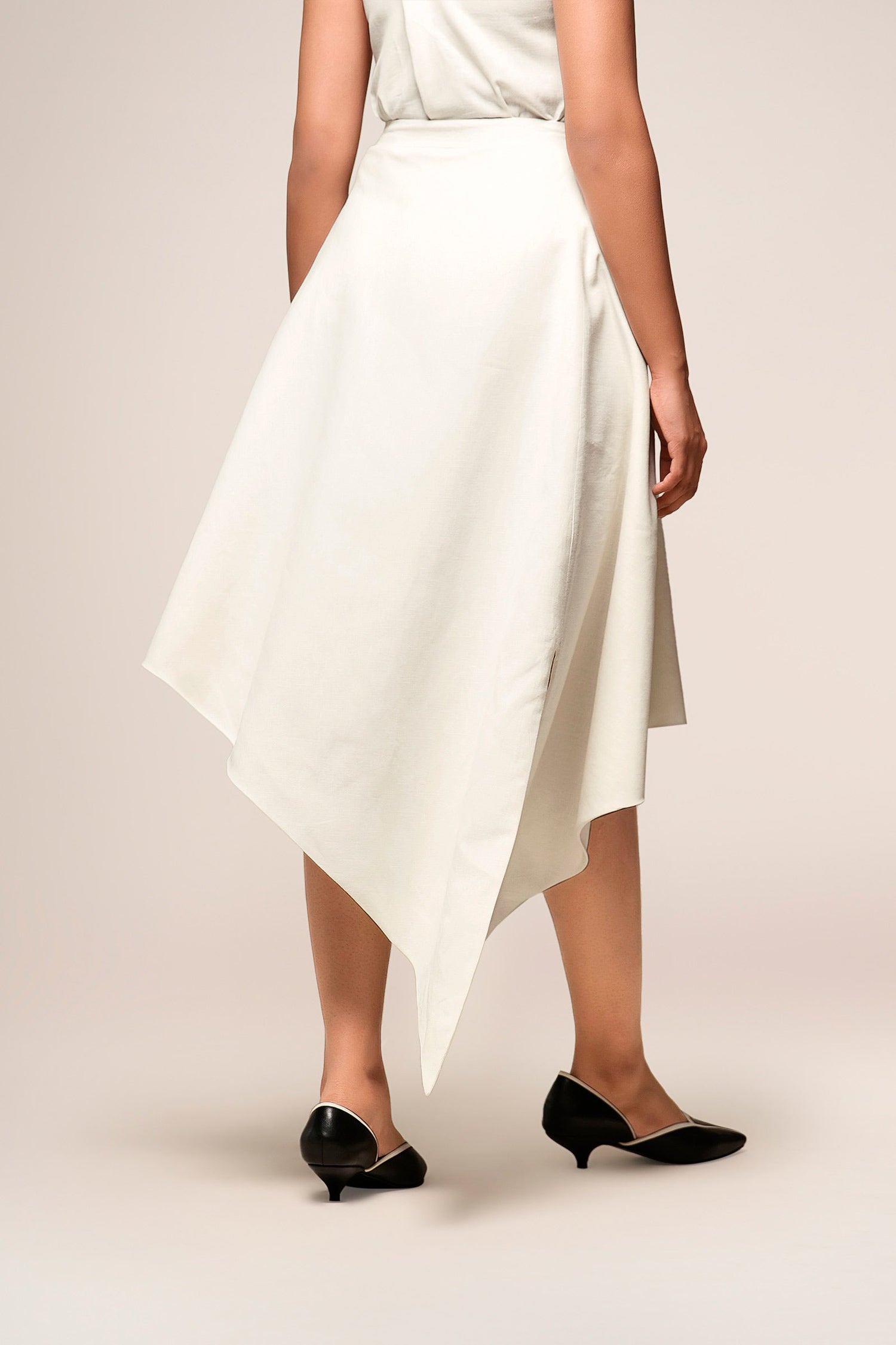  Linen Noa Skirt – Ivory