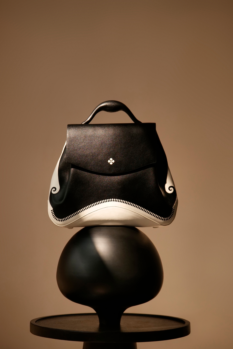  Faux Leather Isola Bag – Black
