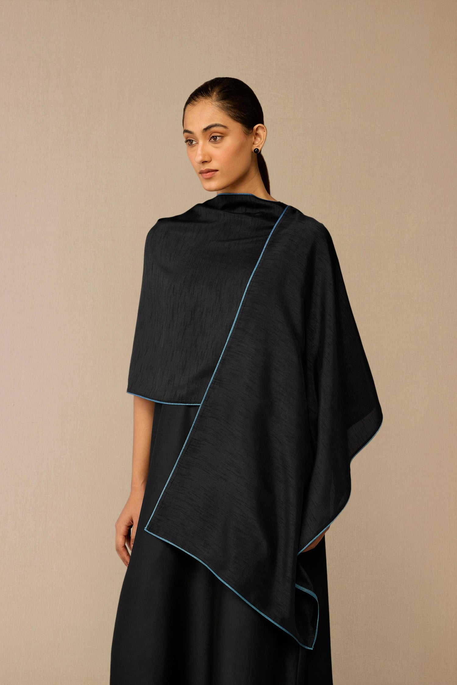  Silk Sarang Scarf – Black