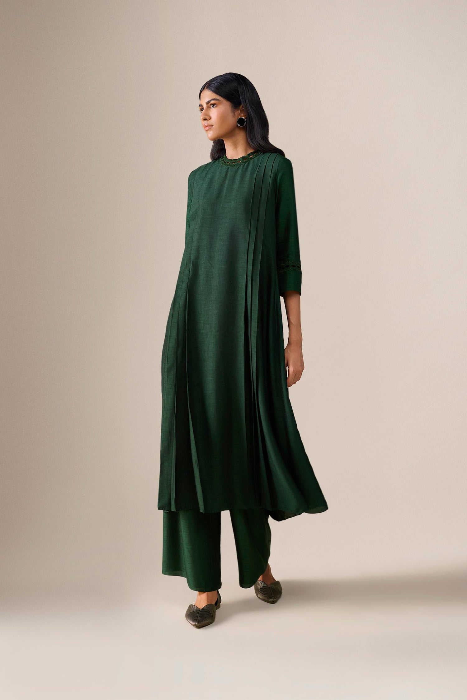  Silk Shiloh Kurta Set – Green