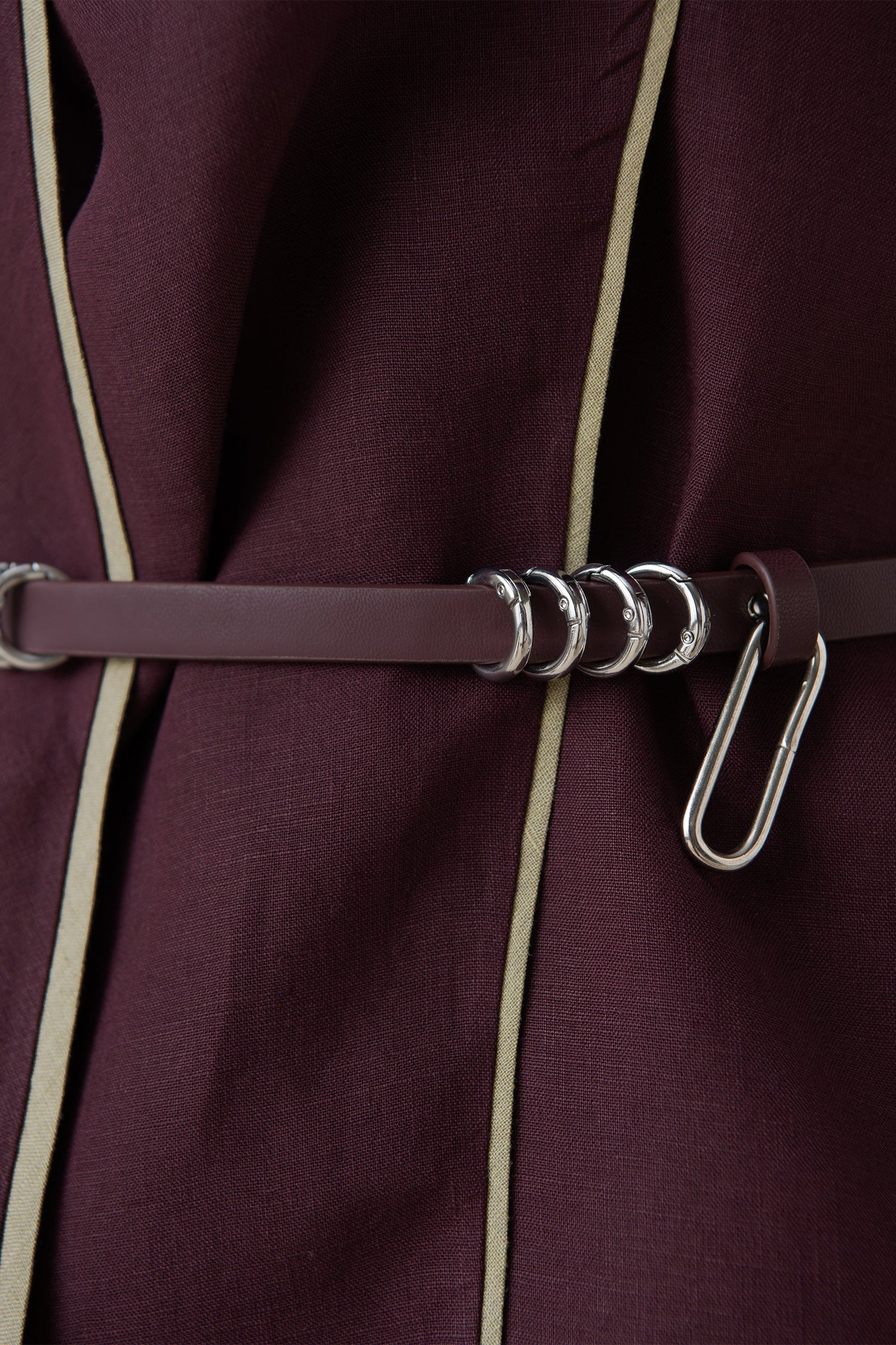  Linen Dilnami Top Set – Red