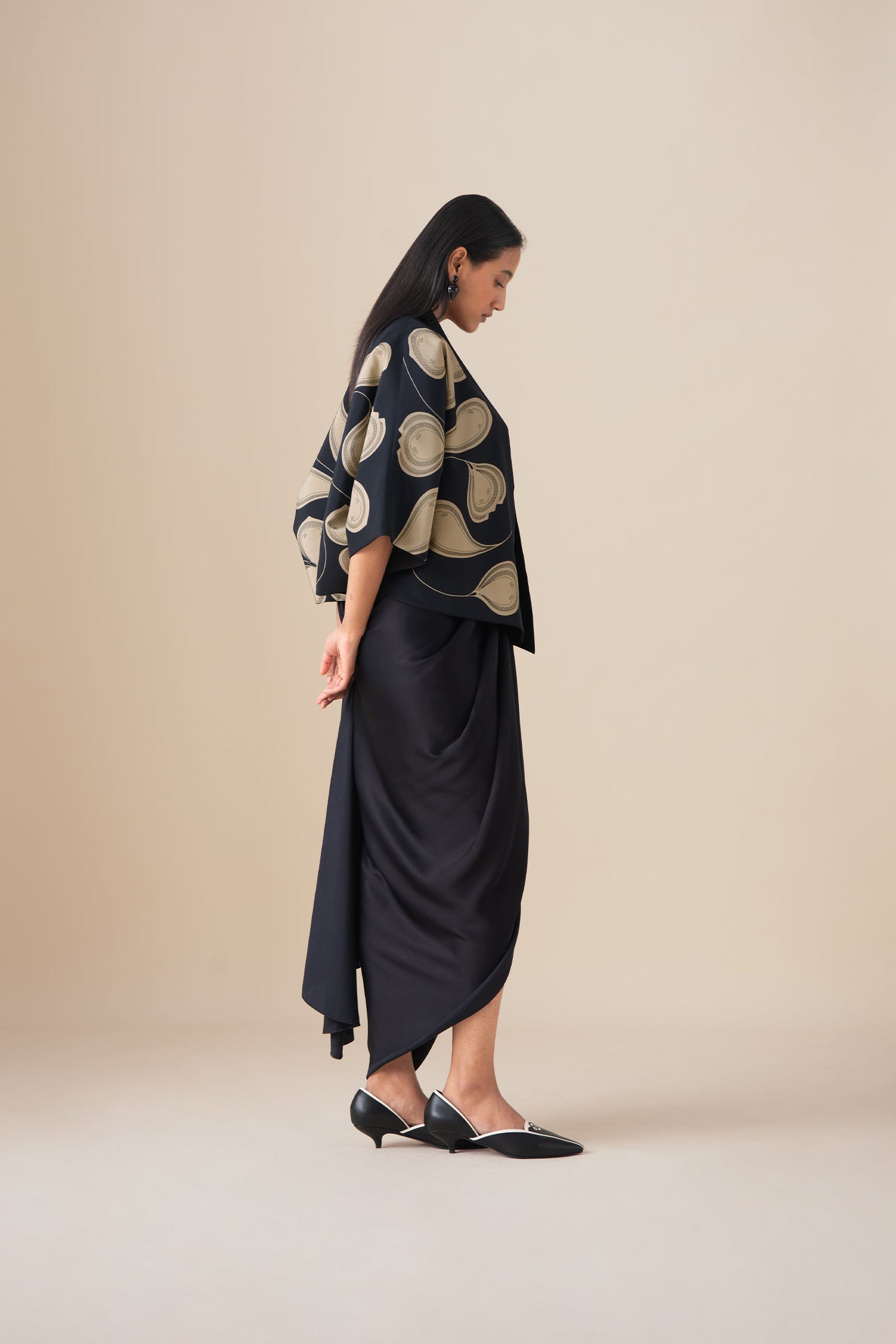  Habutai Sidra Jacket – Black