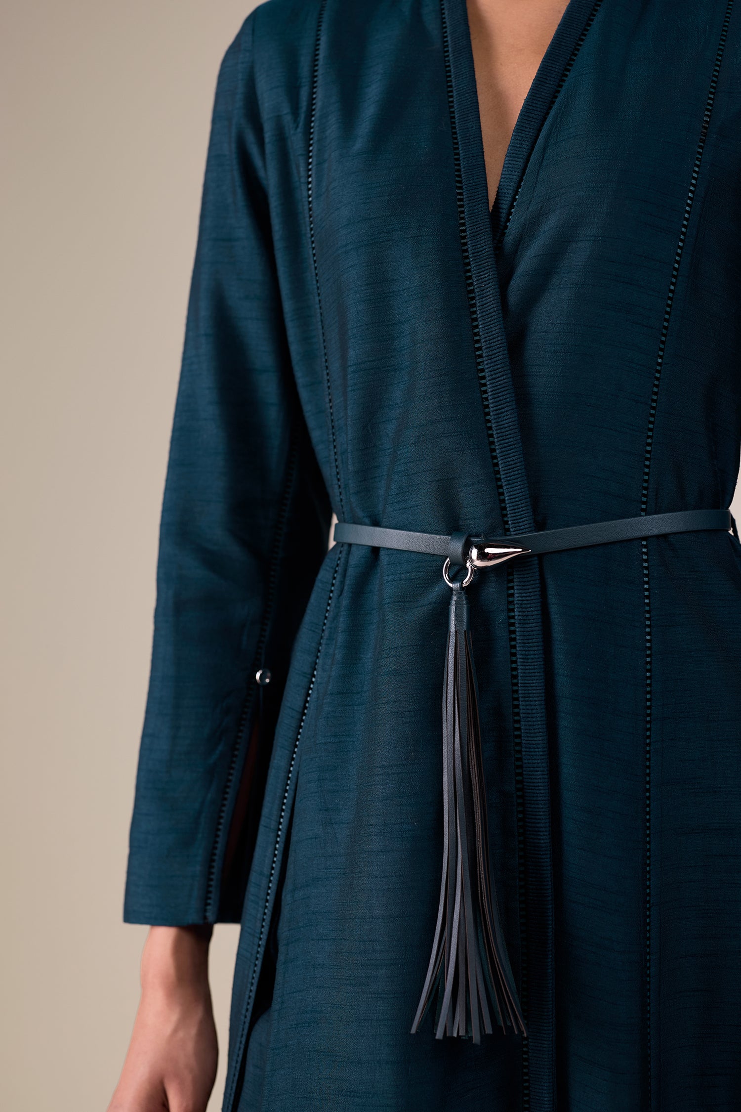  Silk Lev Jacket Set – Black