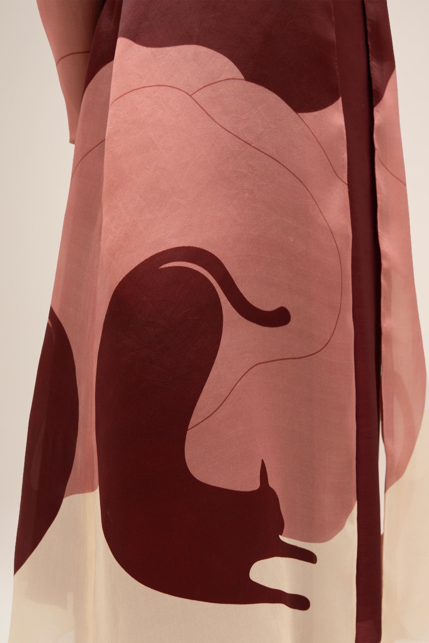  Silk Rinat Jacket Set – Red