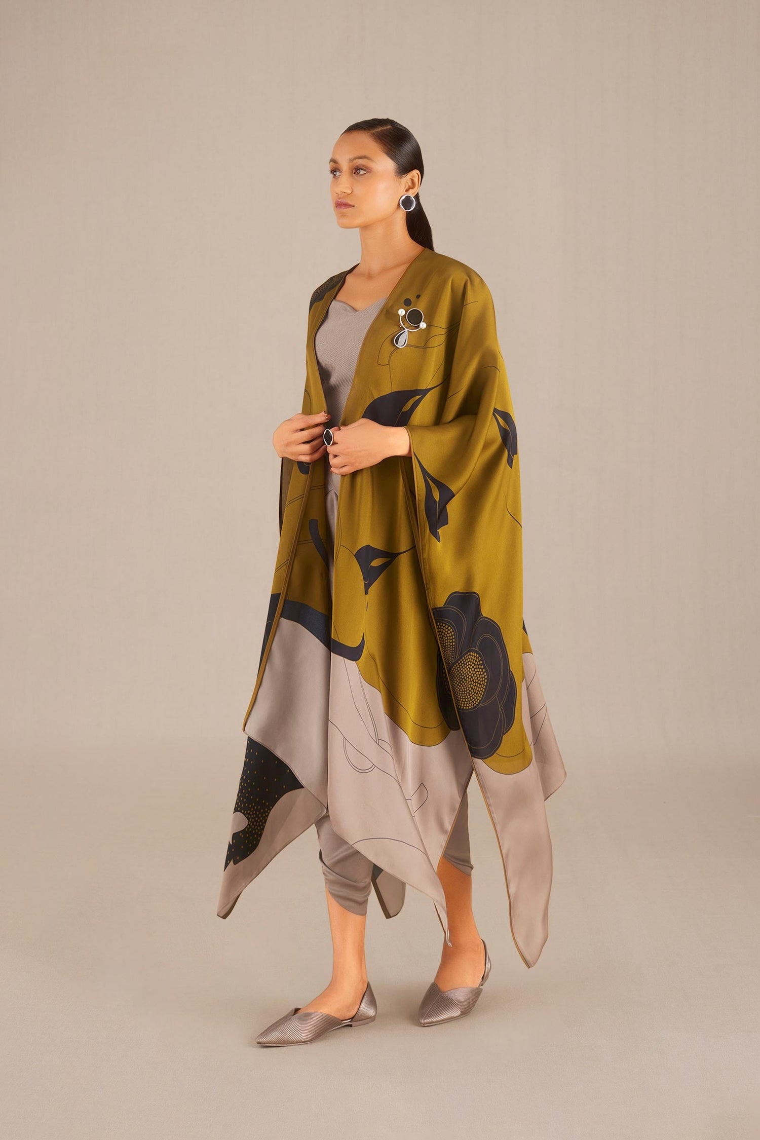 Asfa Cape Set - Camel 