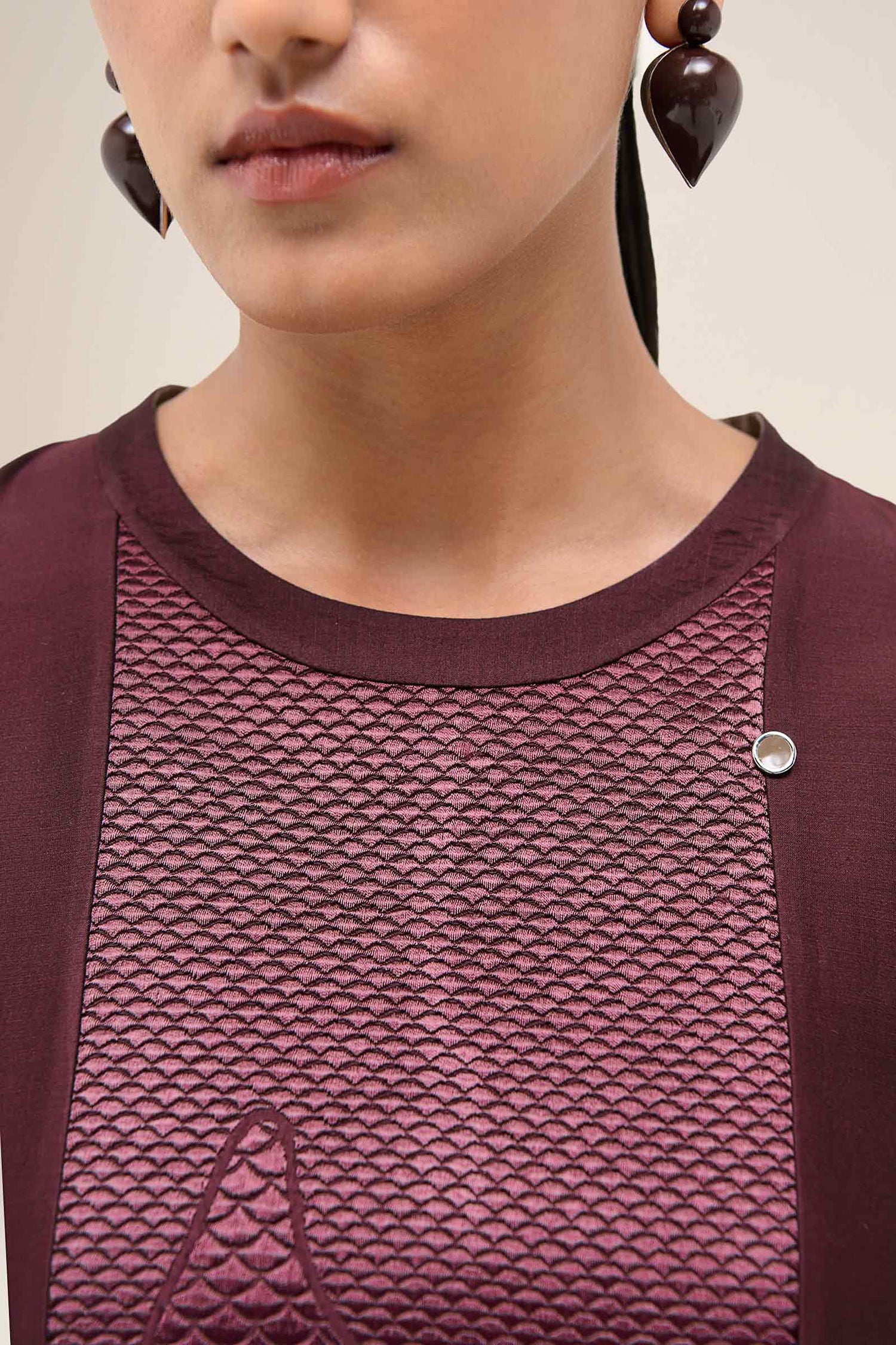  Chanderi Kainaz Kurta Set – Red