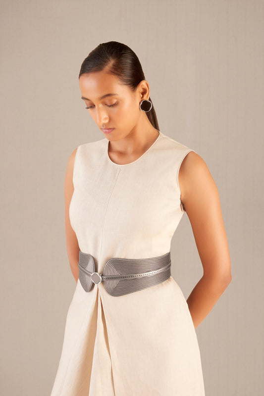 Faux Leather Ariana Belt – Metallics