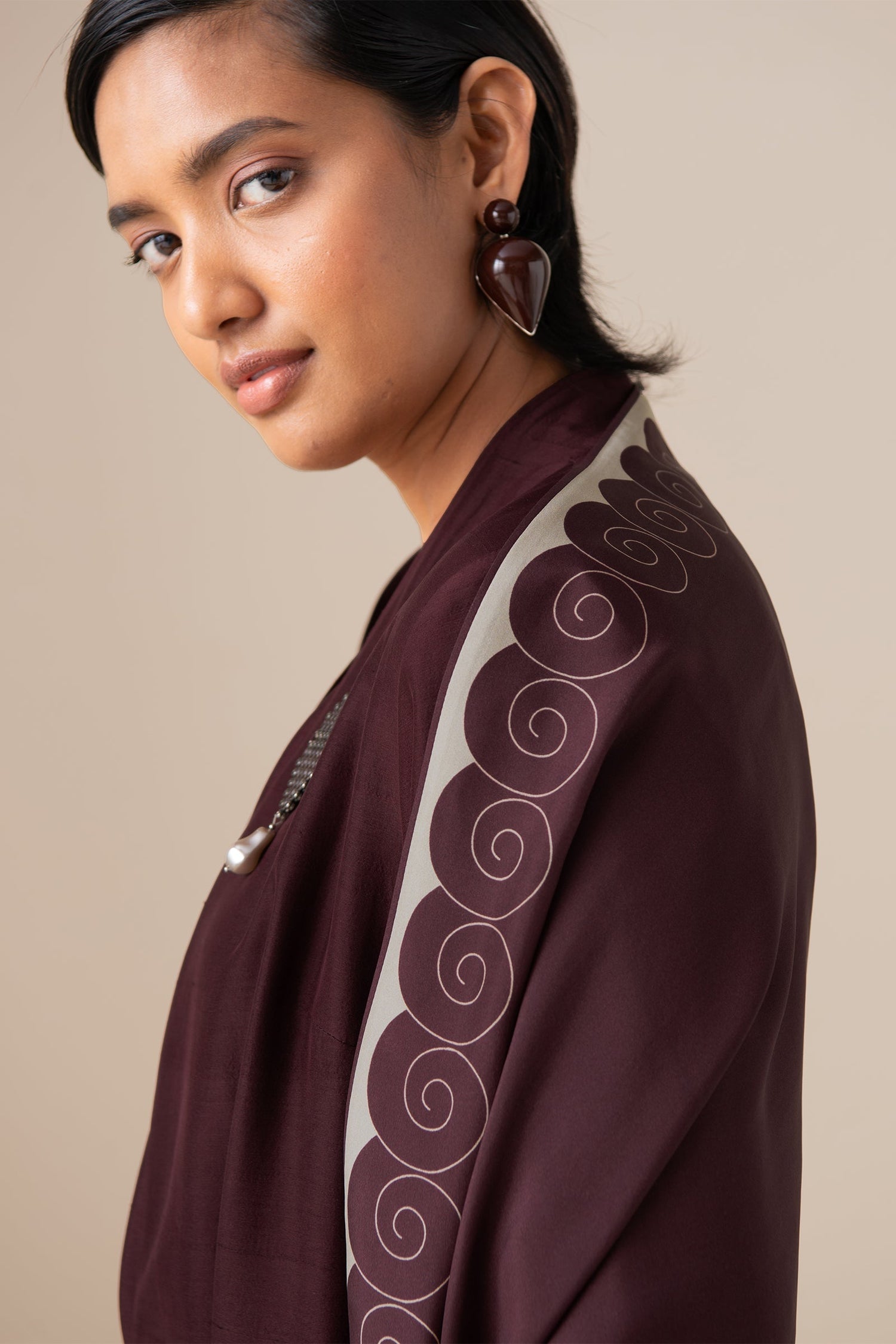  Silk Anah Scarf – Red