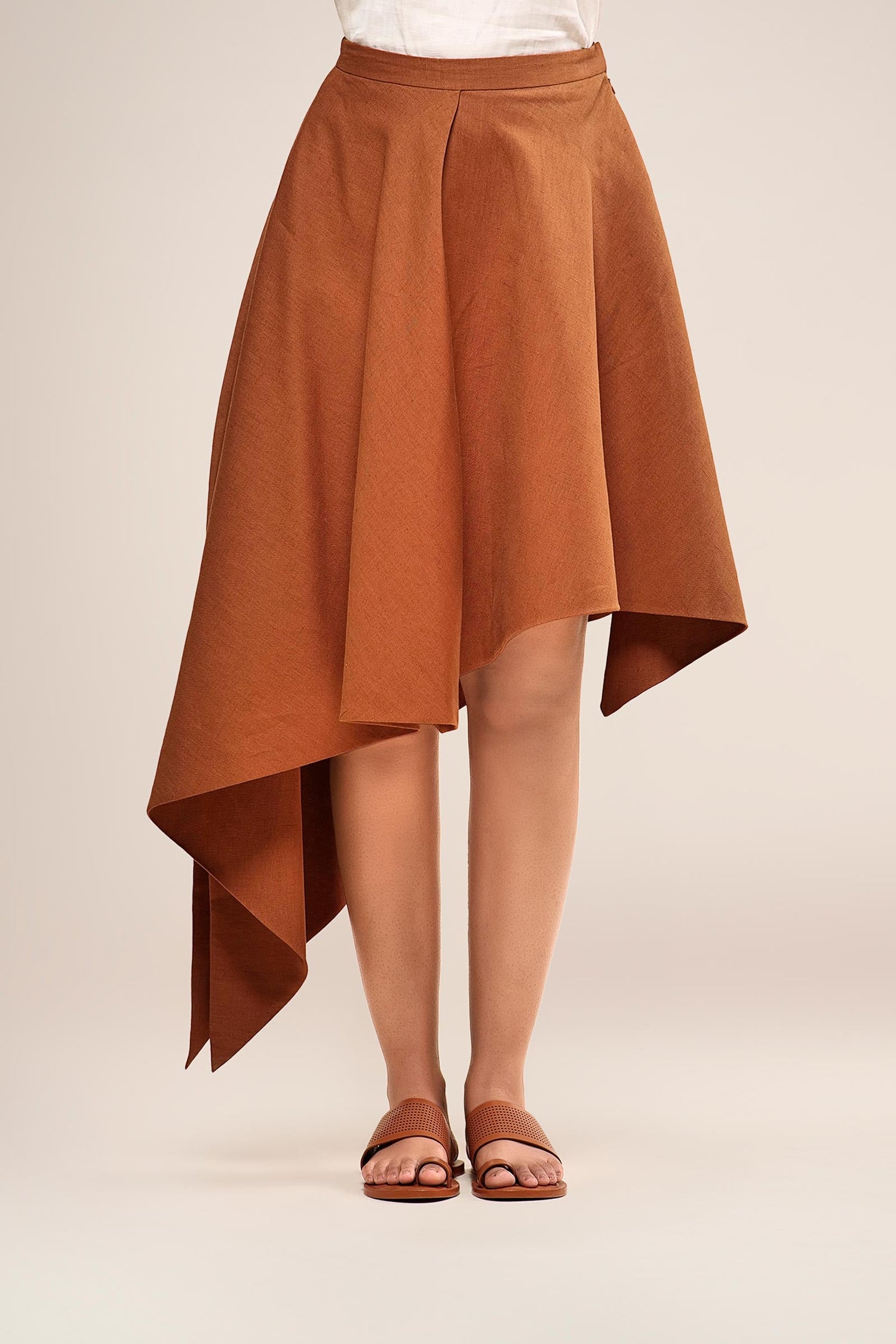  Linen Noa Skirt – Beige