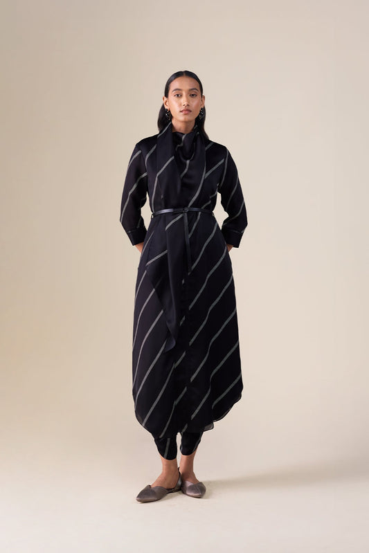 Organza  Zeba Tunic Set – Green