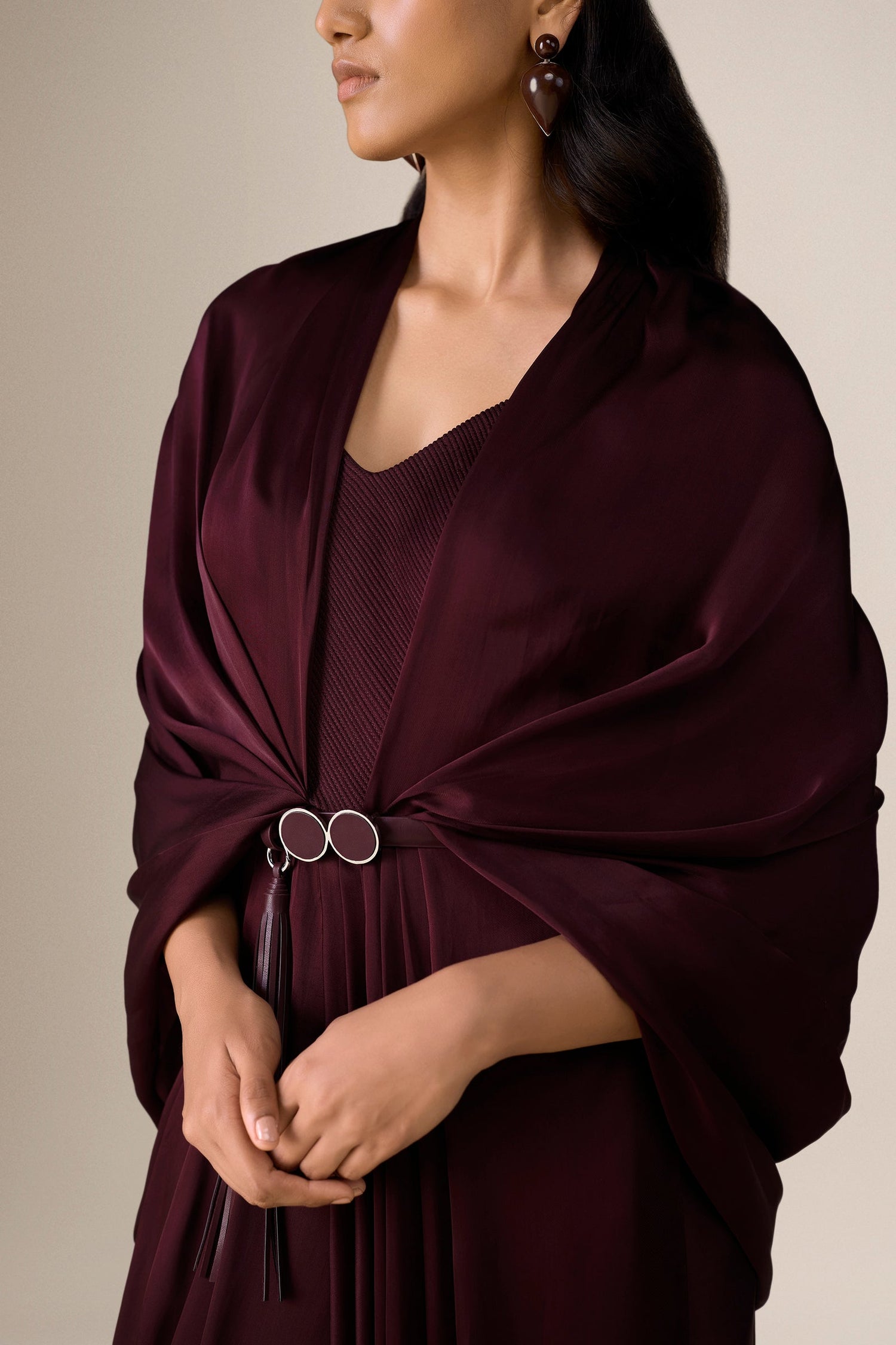  Organza Ekiya Saree – Red