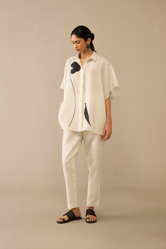 Linen Dilshan Shirt Set – Ivory