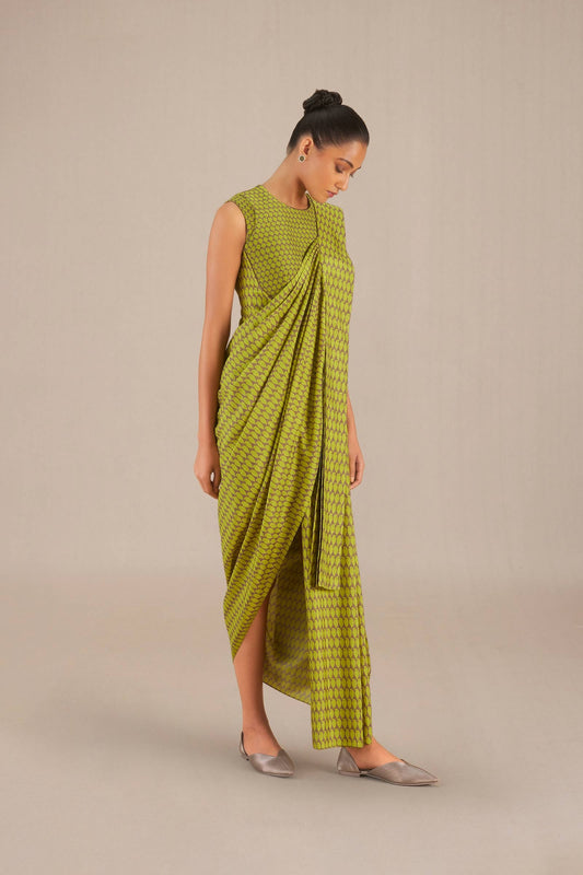 Silk Ainaz Saree – Green