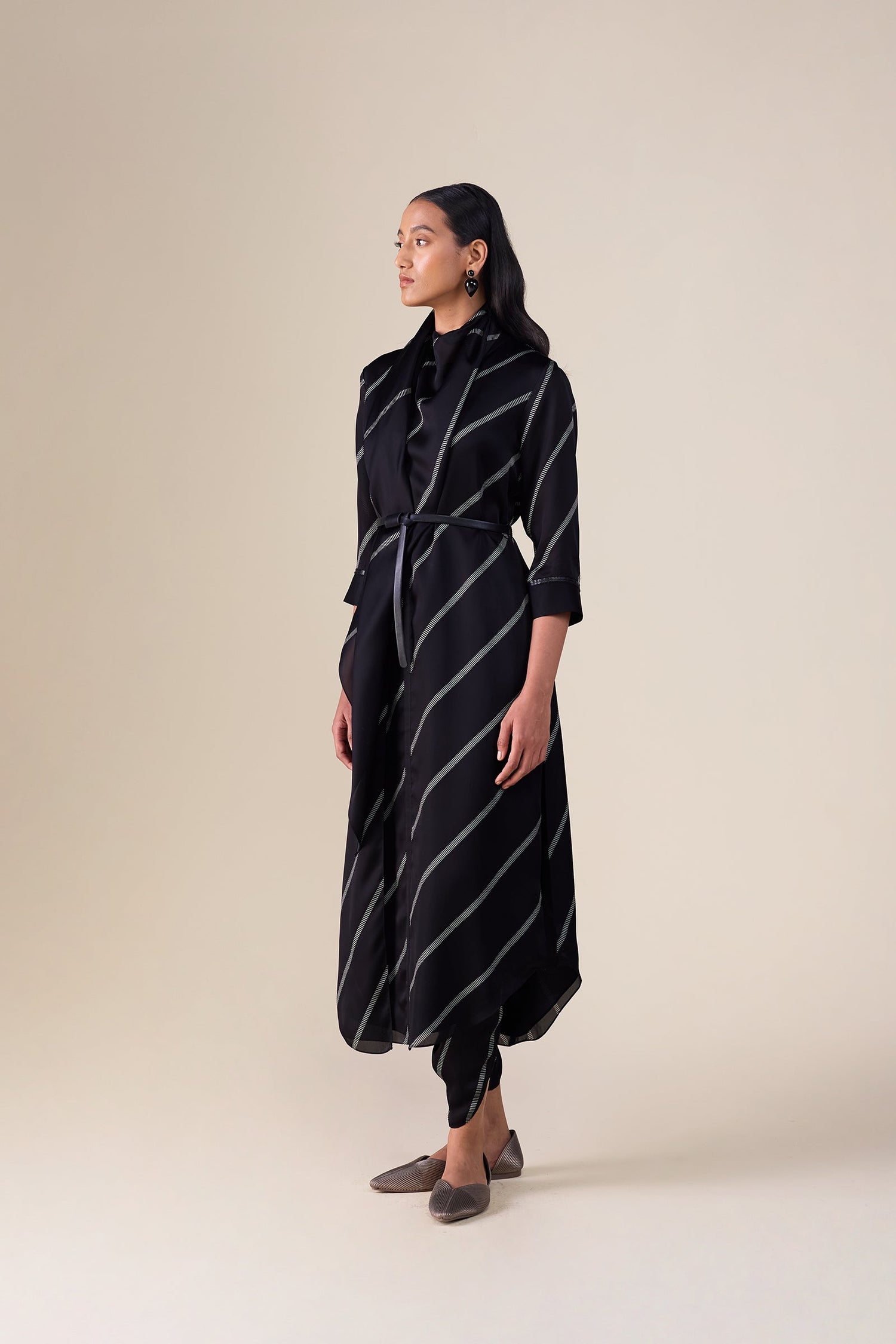  Organza  Zeba Tunic Set – Green