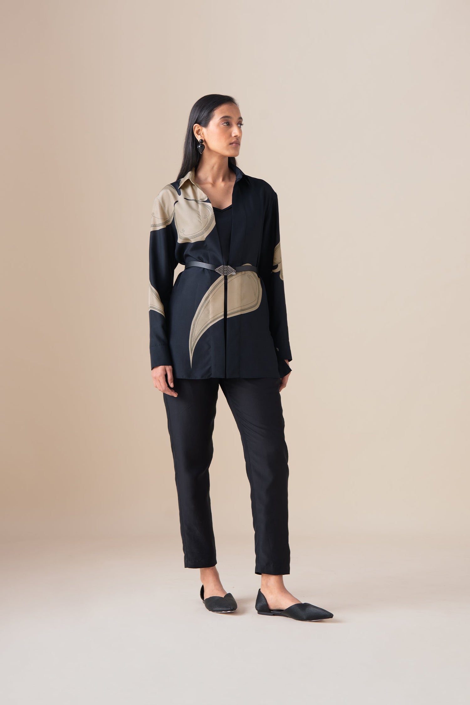  Habutai Sumi Pants – Black