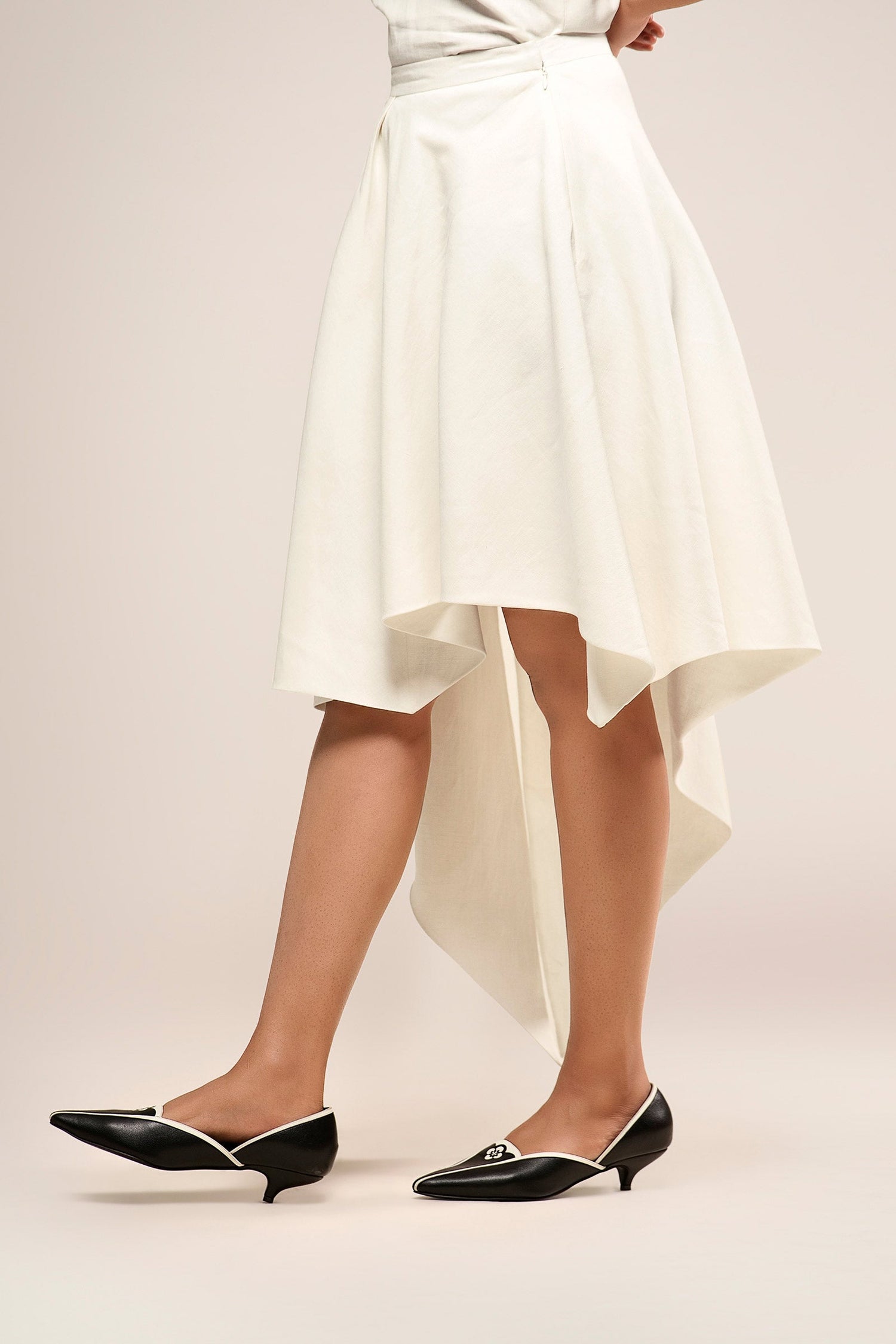  Linen Noa Skirt – Ivory