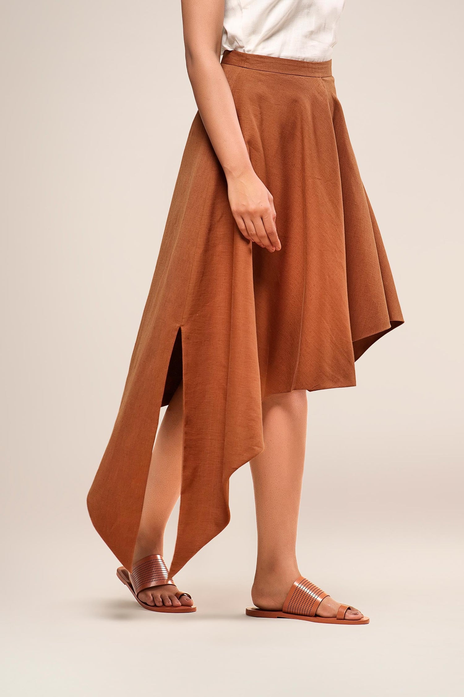  Linen Noa Skirt – Beige