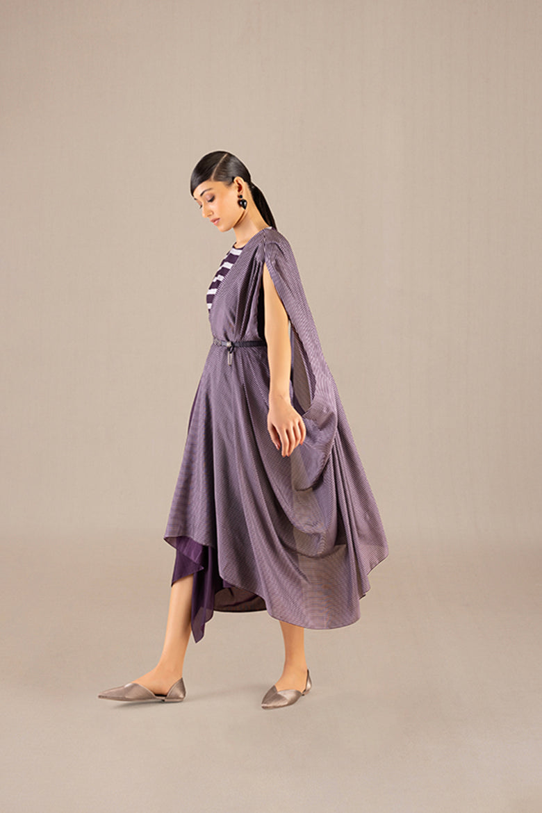  Silk Abha Saree – Purple