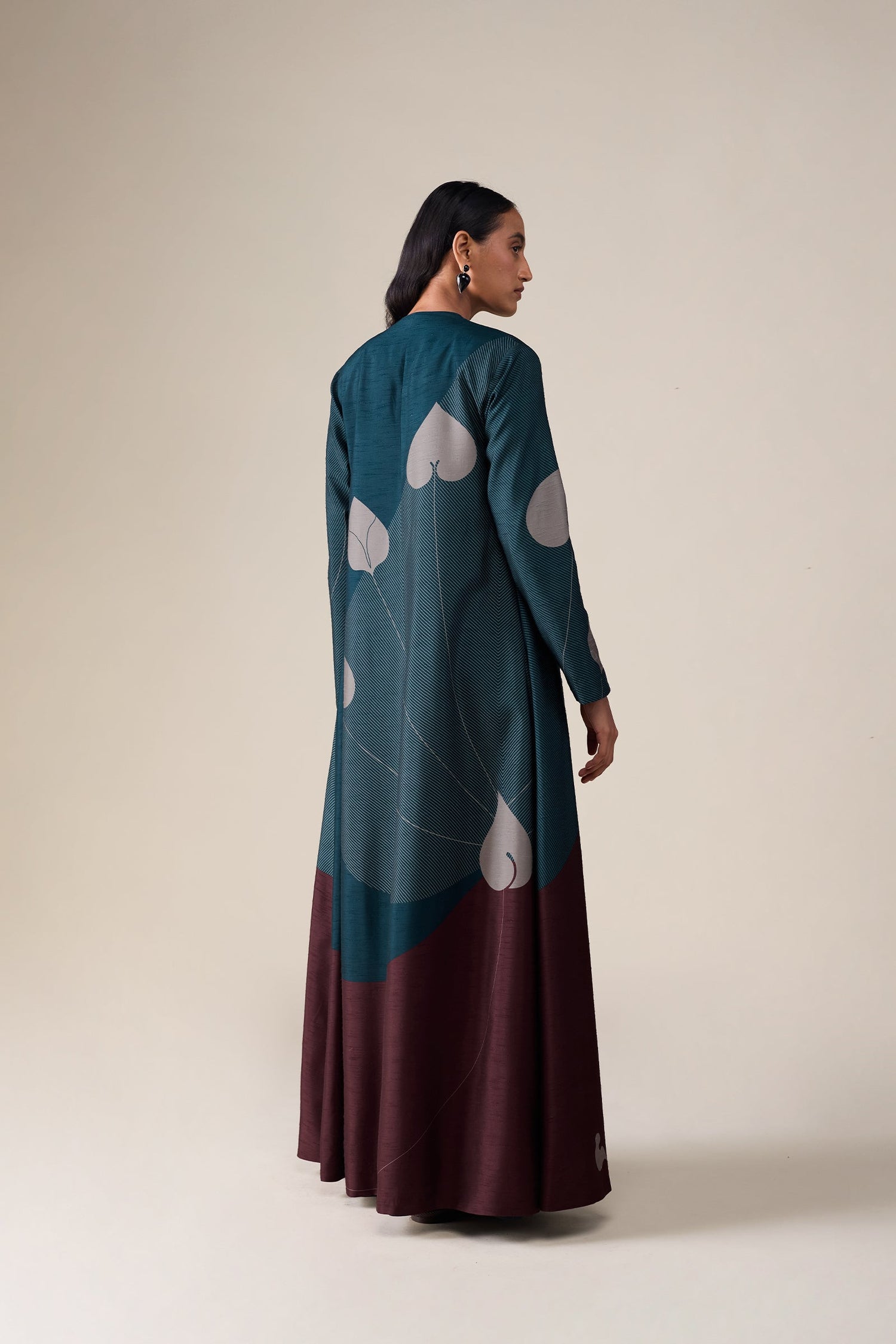  Silk Syna Abaya Set – Black