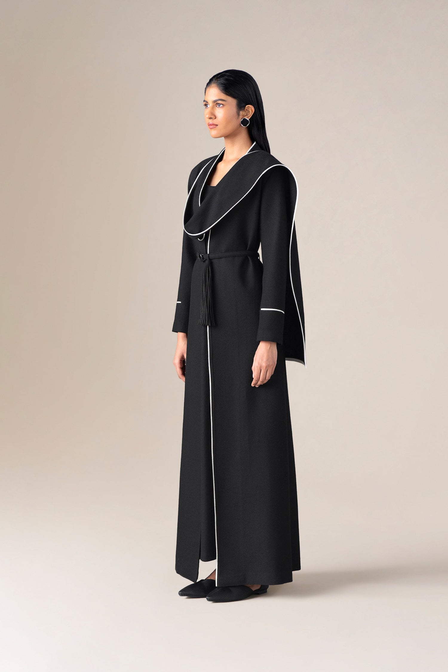  Wool Soraya Abaya Set – Black