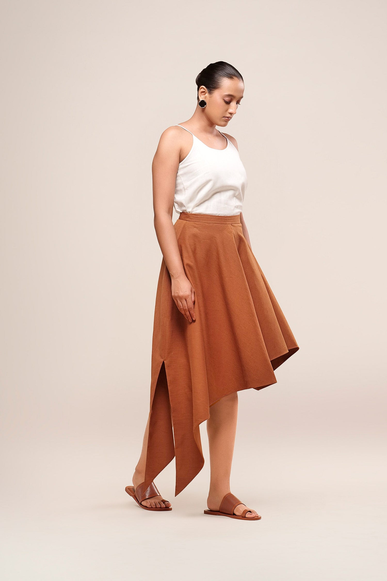  Linen Noa Skirt – Beige