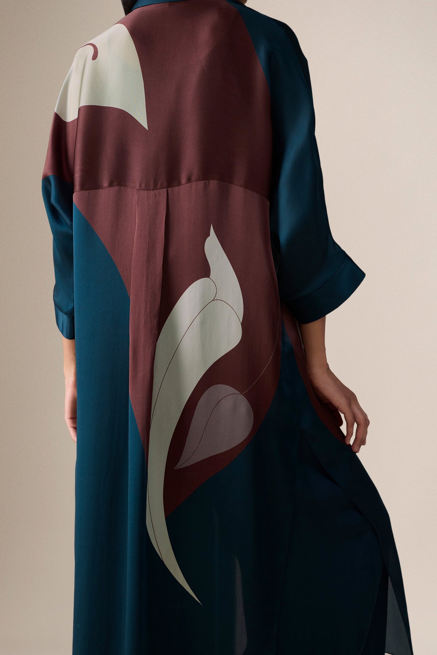  Organza Silfira Tunic Set – Black