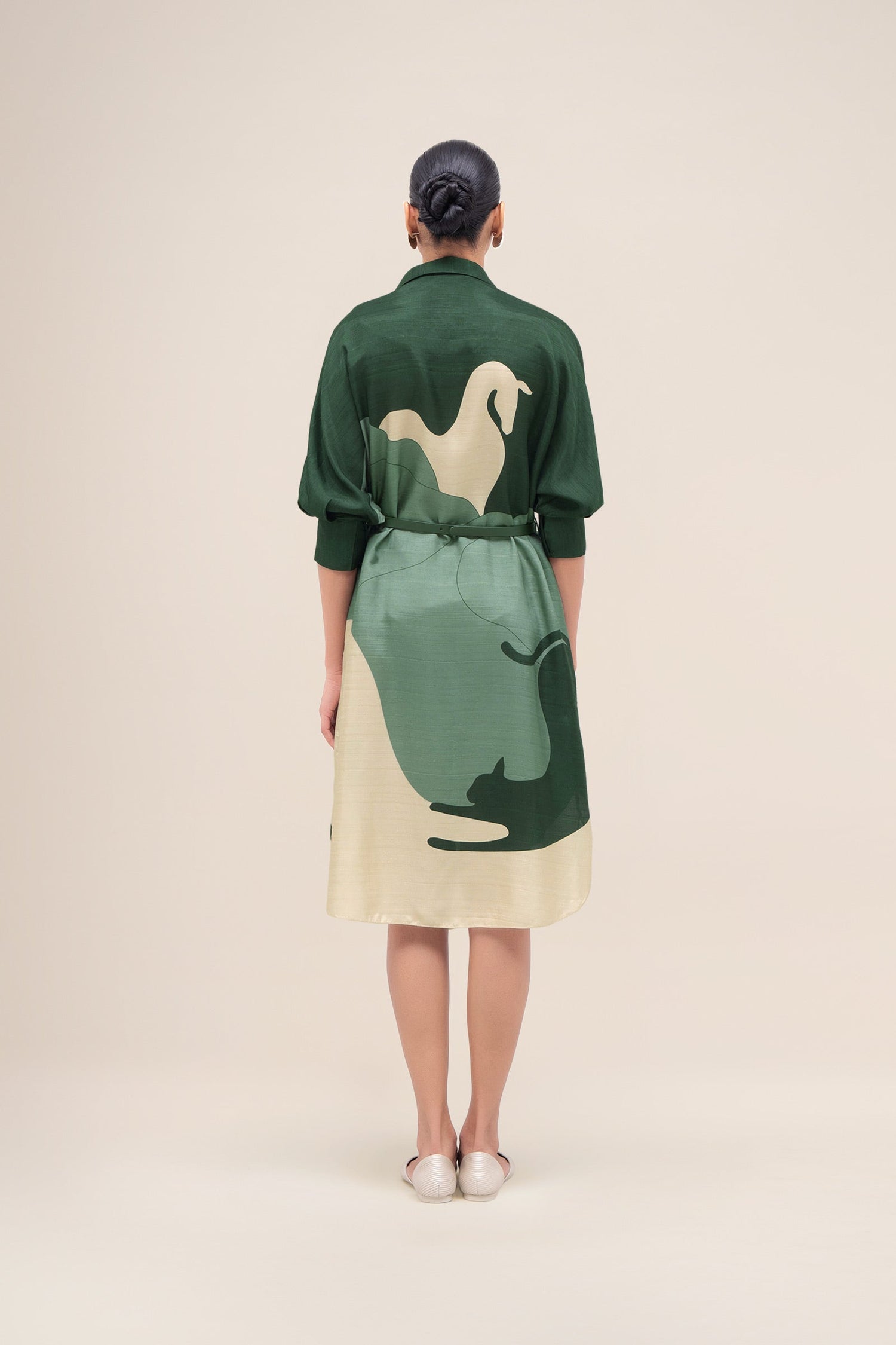  Silk Lina Dress – Green