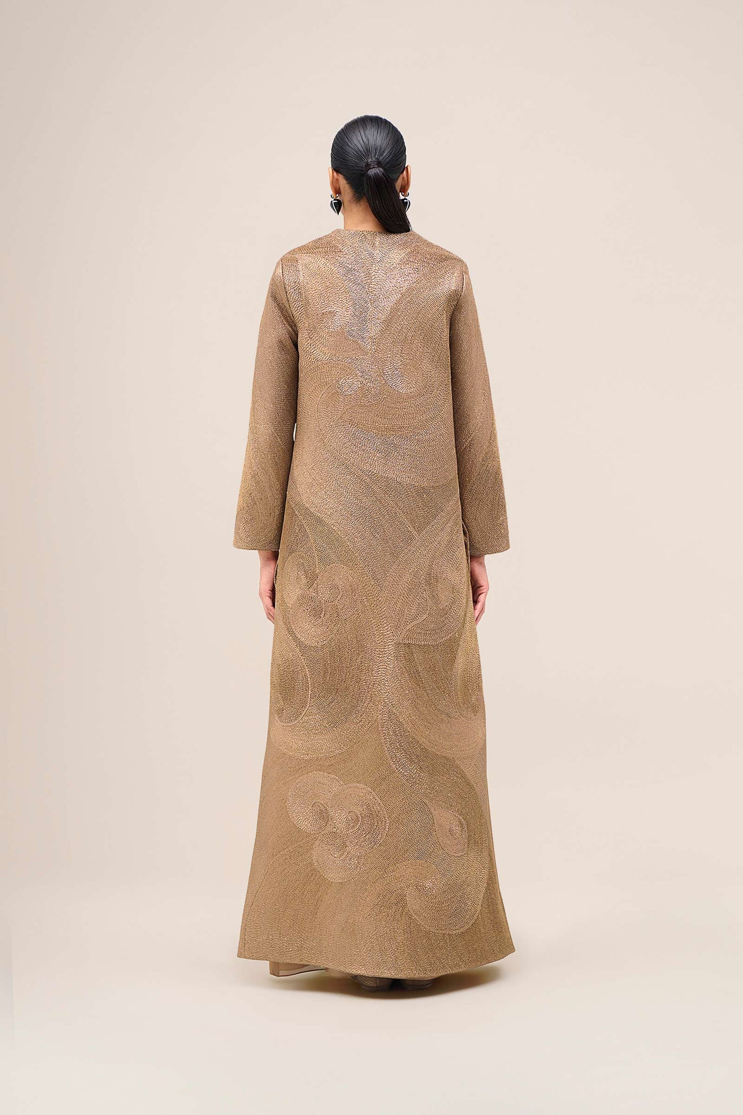  Cotton Zulfa Abaya Set – Metallics