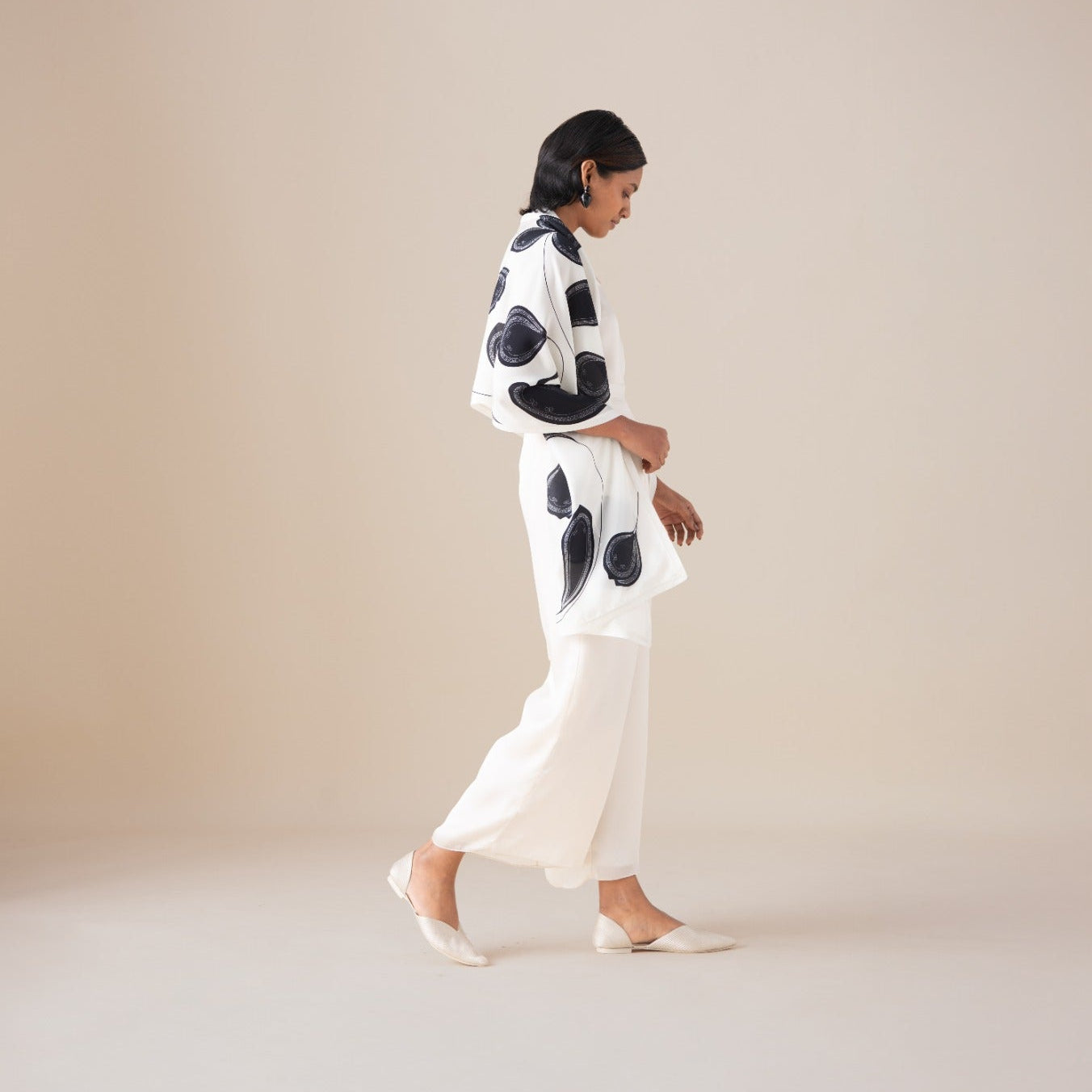  Silk Kanza Scarf – Ivory