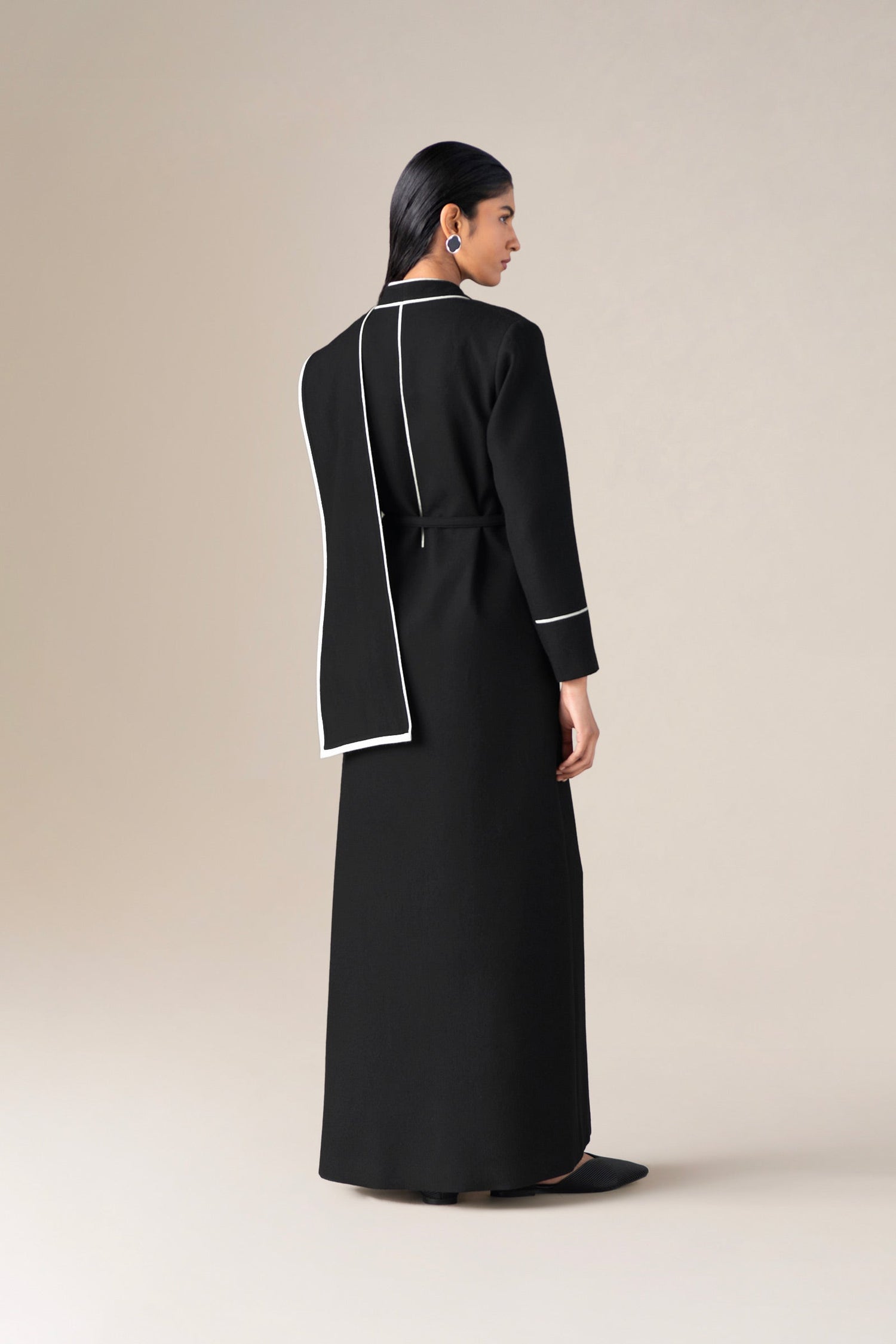  Wool Soraya Abaya Set – Black