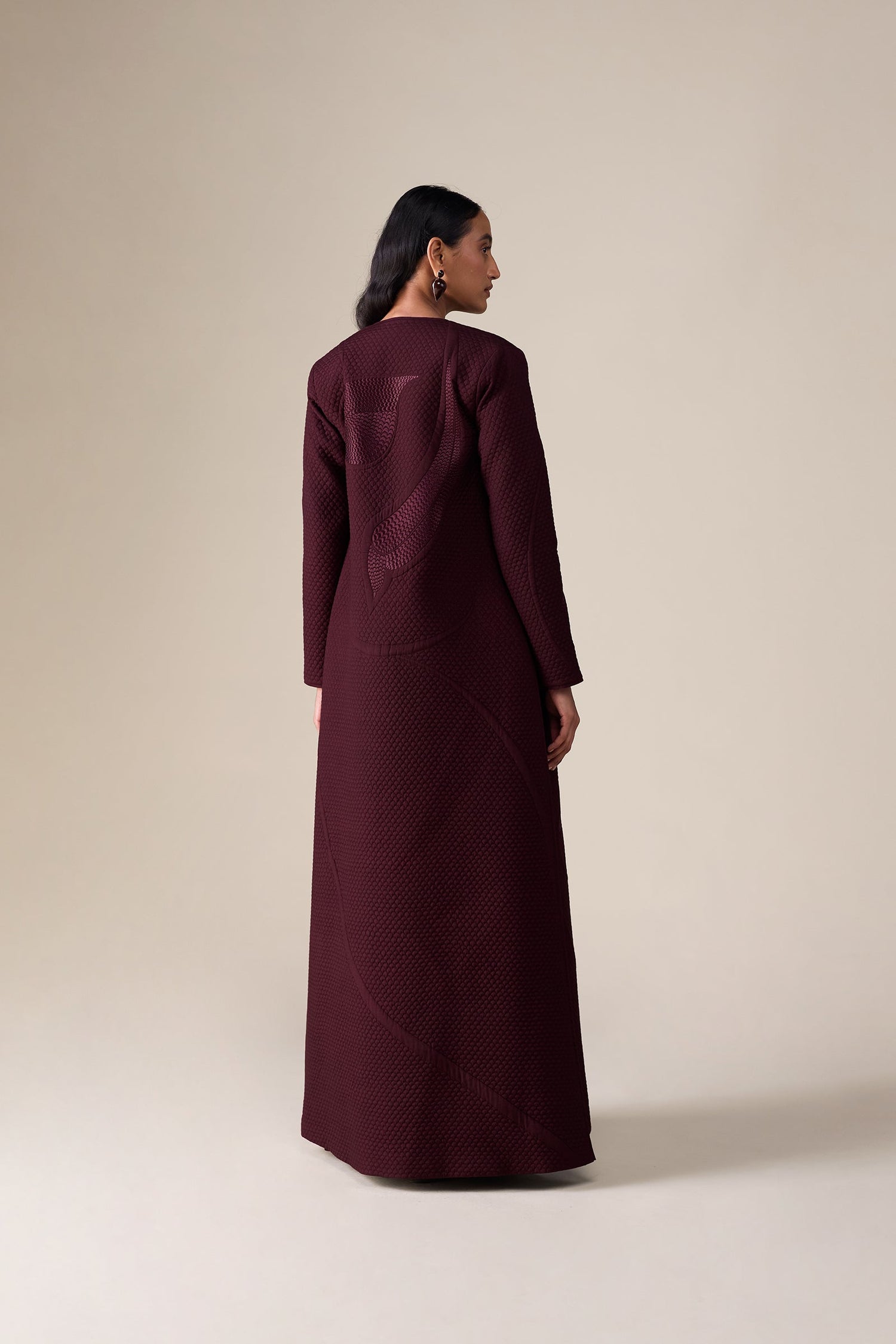  Silk Raziya Abaya Set – Red