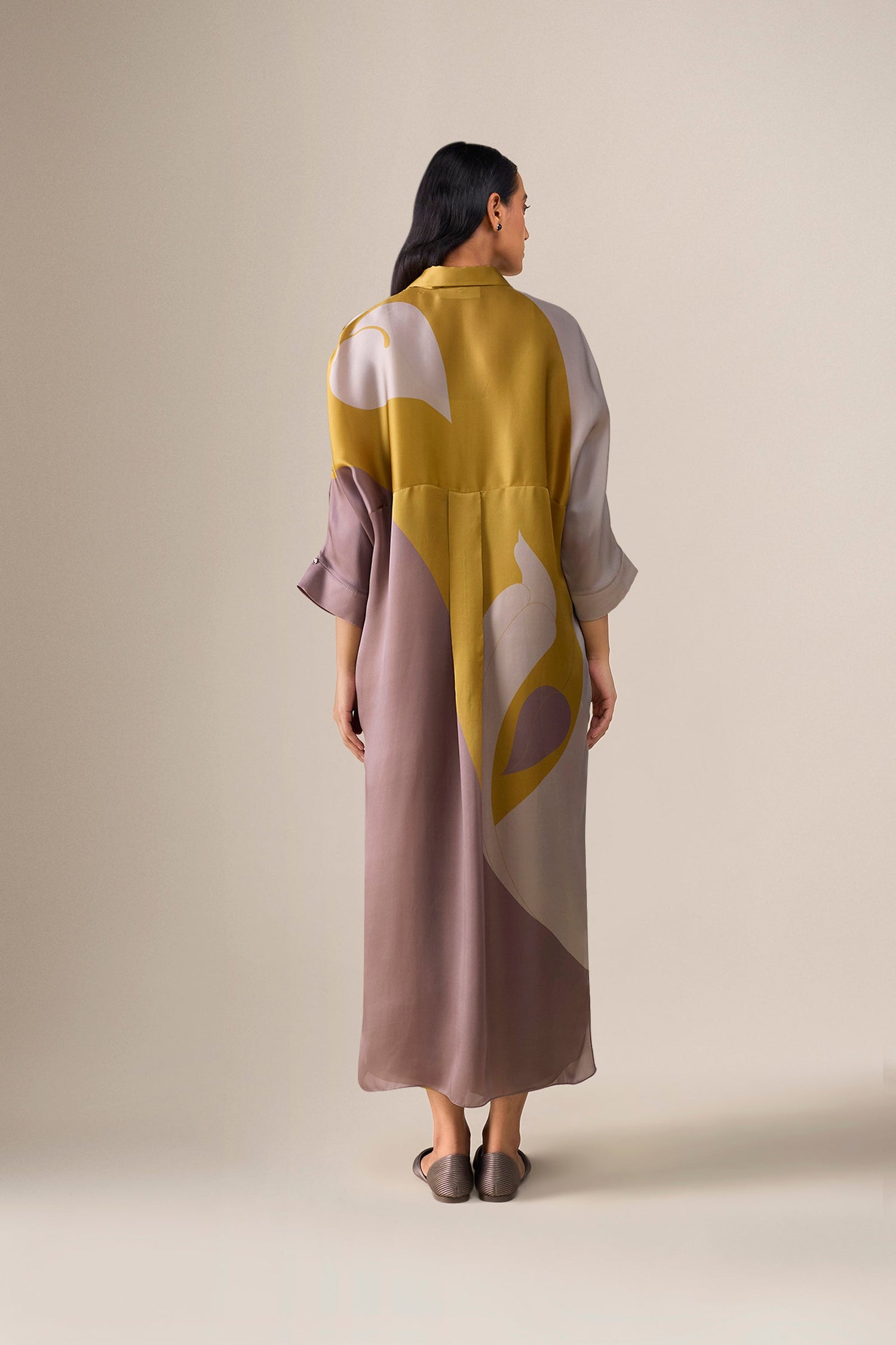  Organza Silfira Tunic Set – Yellow