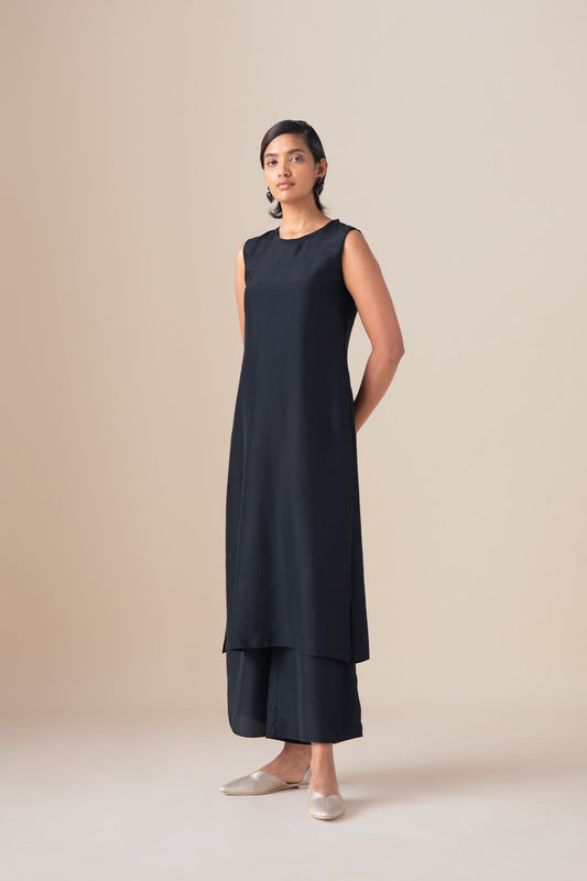 Habutai Mazira Inner & Pant – Black