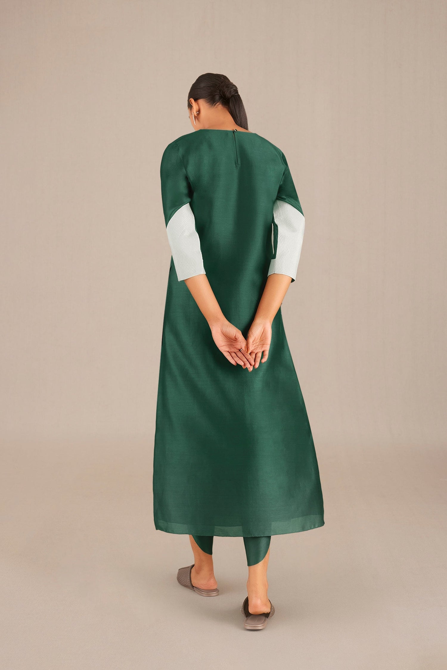 Azmi Kurta set - Emerald 